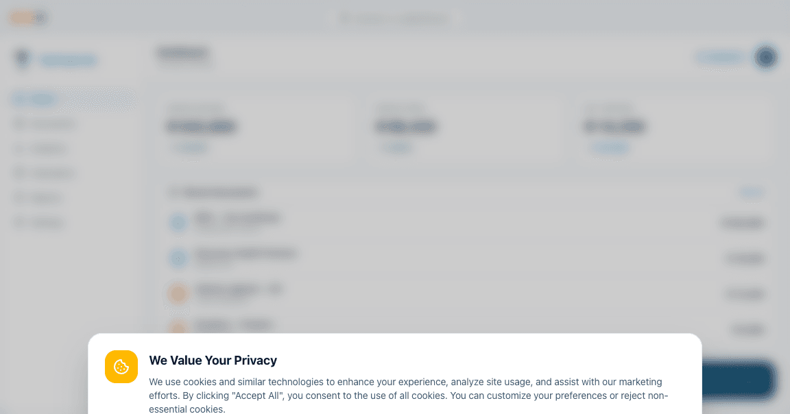TaxTrack dashboard with income, deductions, refund estimate and recent documents